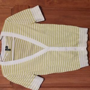 Relativity woman's size medium cotton lightweight button up cardigan